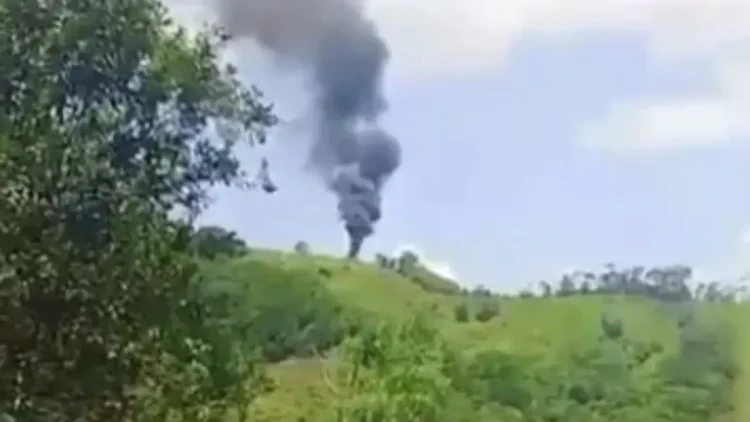 Violencia en el Nordeste Antioqueño_ Helicóptero de la Policía es derribado por dron explosivo