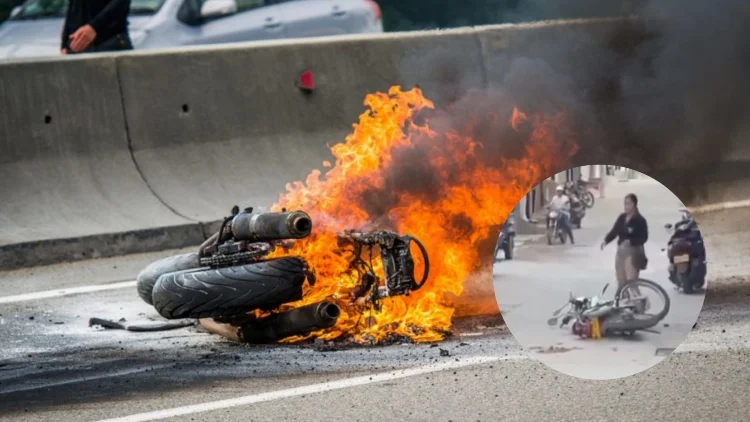 ¡Mujer incendia moto! Un ataque de celos viral en San Roque, Antioquia