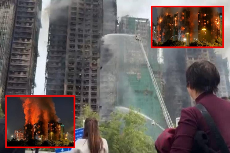 Incendio en Hong Kong deja decenas de muertos y cientos de desaparecidos