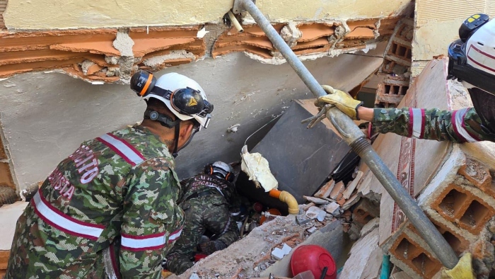 Explosión- Rionegro- Rescate- Bomberos- Ejército-