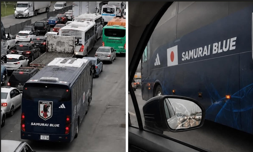 Llegó desde Japón y no esperaba esto: un bache rompió la rueda de su vehículo en Monterrey