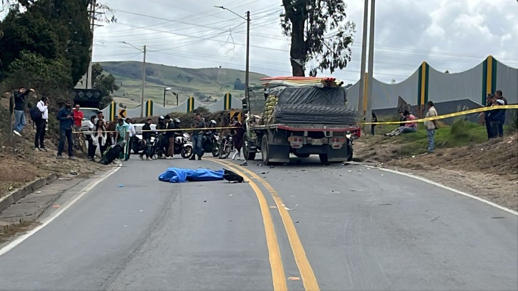Accidente Tunja- Villa de Leyva/ foto: archivo particular. 