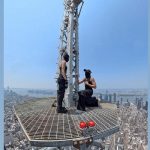 Escalada ilegal en Nueva York: el peligroso stunt que terminó en arresto