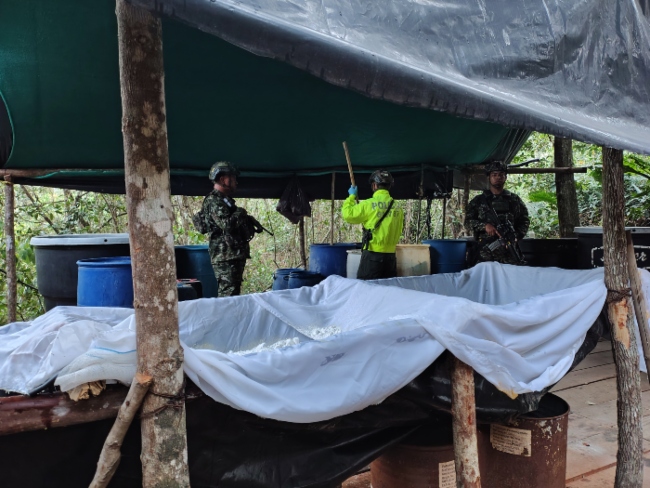 Ejército- Cúcuta- Norte de Santander- ELN- laboratorio de cocaína- 28sep-